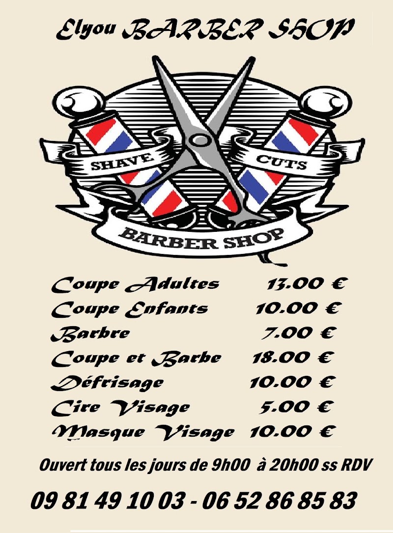 Elyou Barber Salon coiffeur Palente