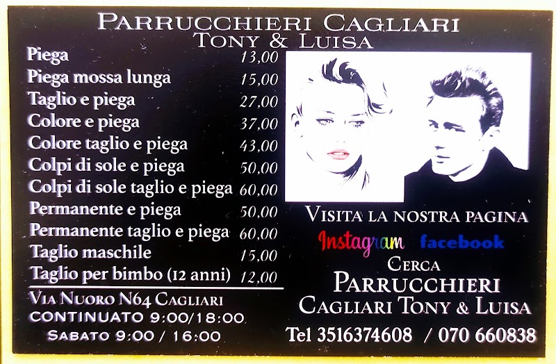PARRUCCHIERI CAGLIARI TONY & LUISA - Coiffure Cagliari - OneBooking