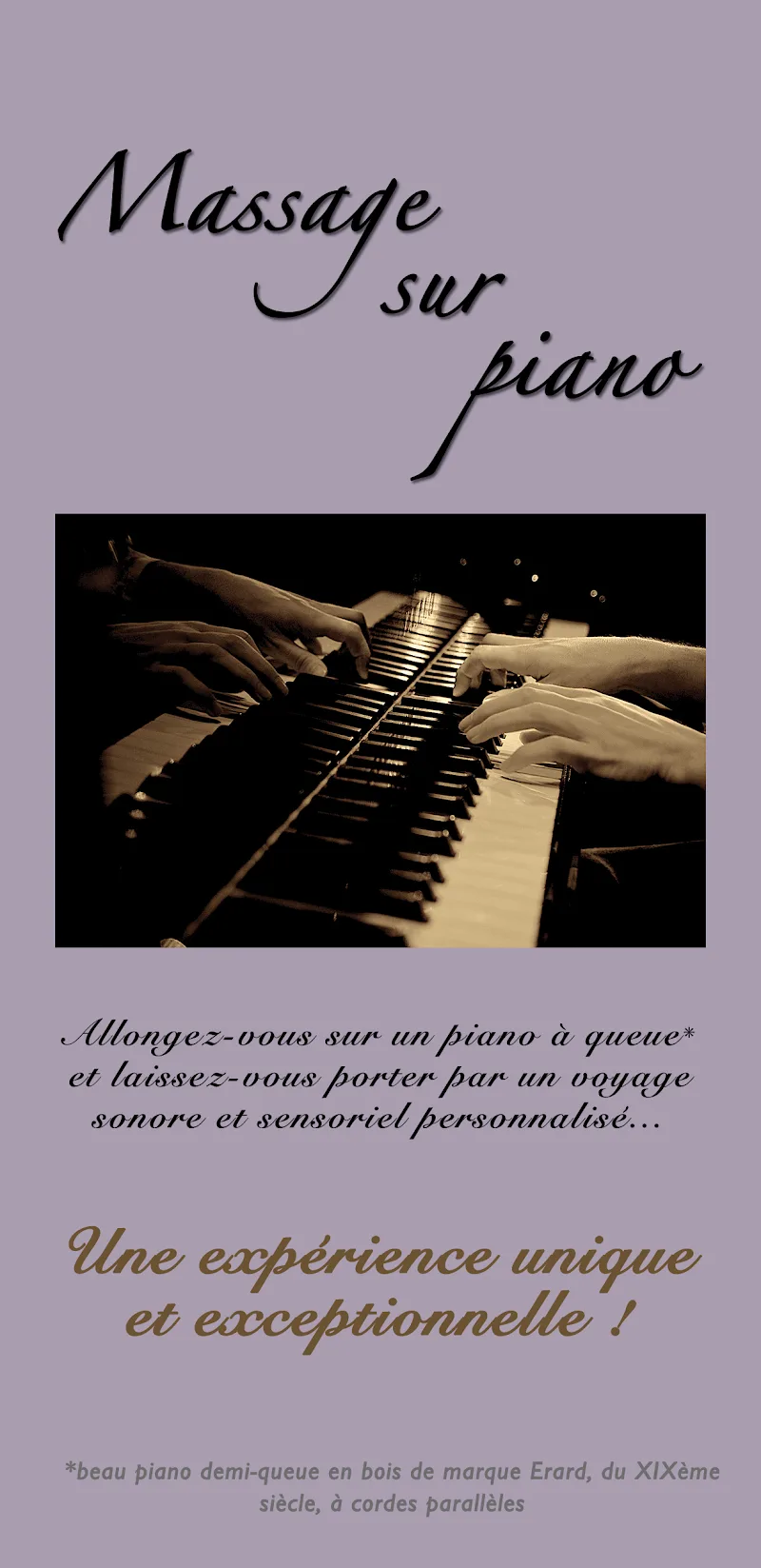 Massage sur piano