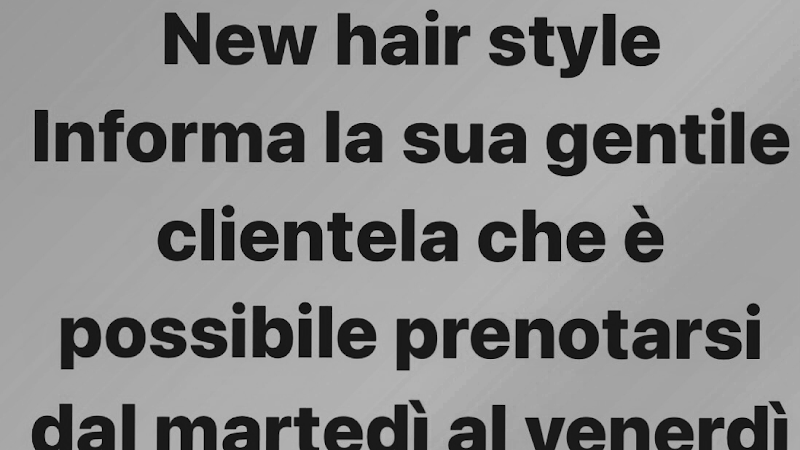 New Hair Style di Trovato Orazio Luca - Coiffure Catania - OneBooking