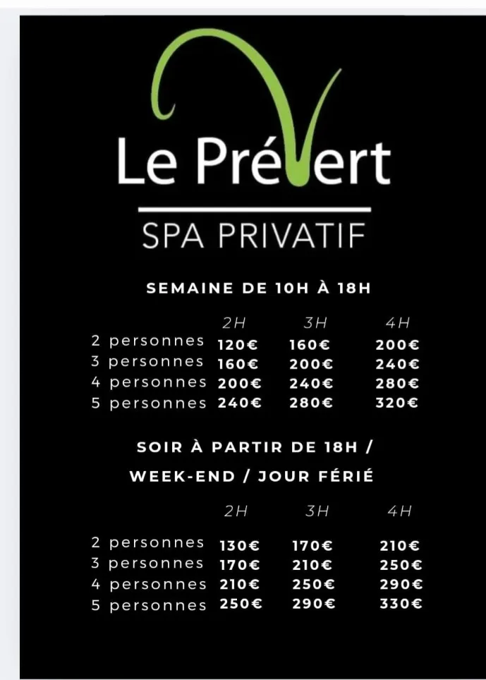 Le PréVert-Spa Privatif