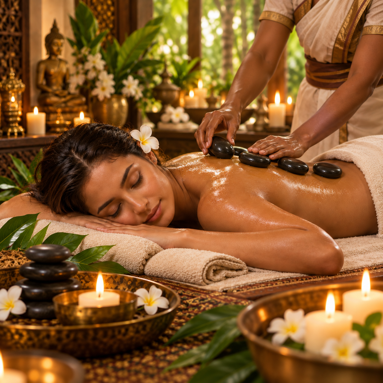 Massage aux Pierres Chaudes